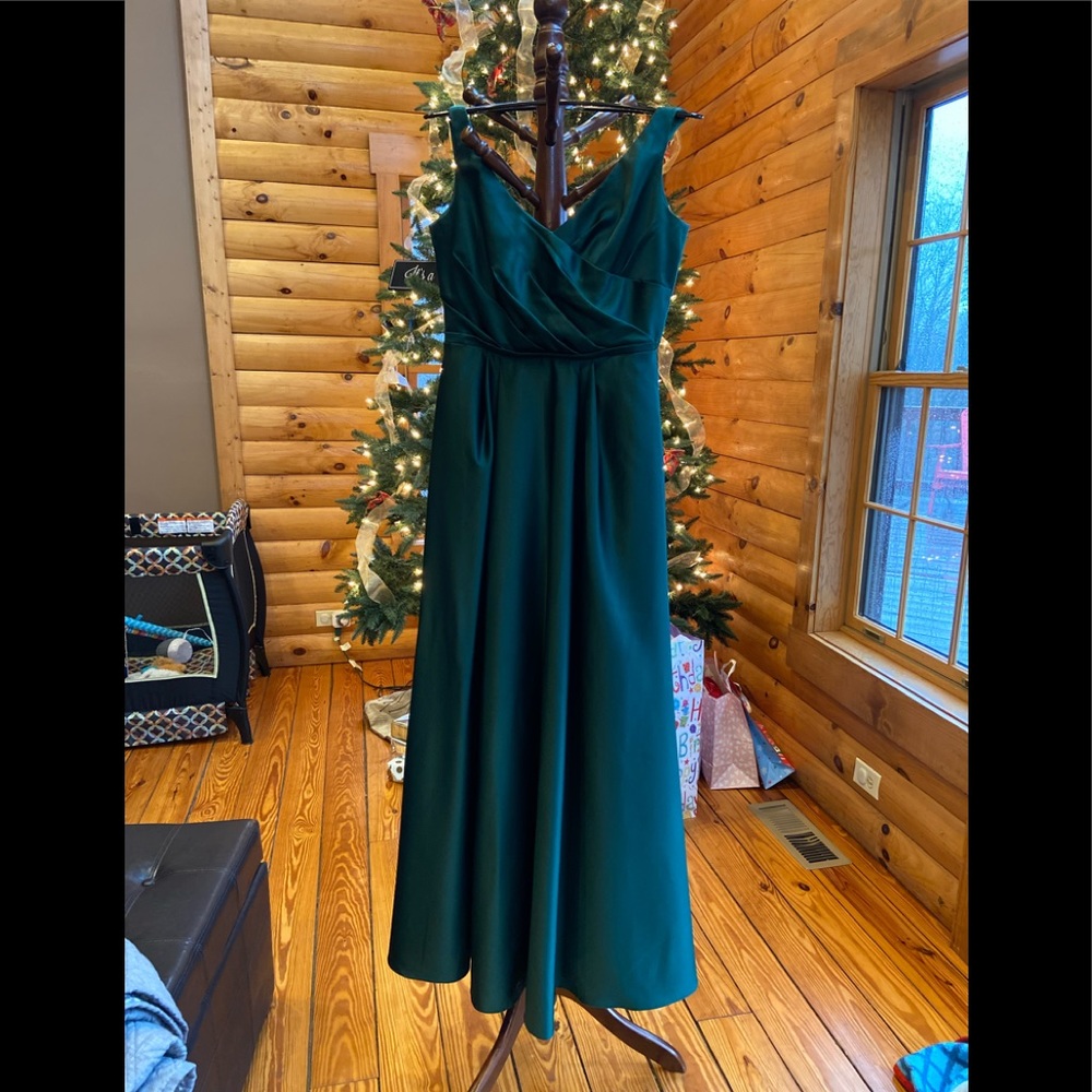 Forrest green formal gown